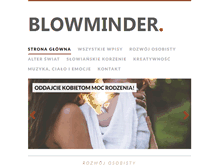 Tablet Screenshot of blowminder.com